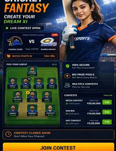 Plataformada (app da) fantasy cricket & matchday visual 3
